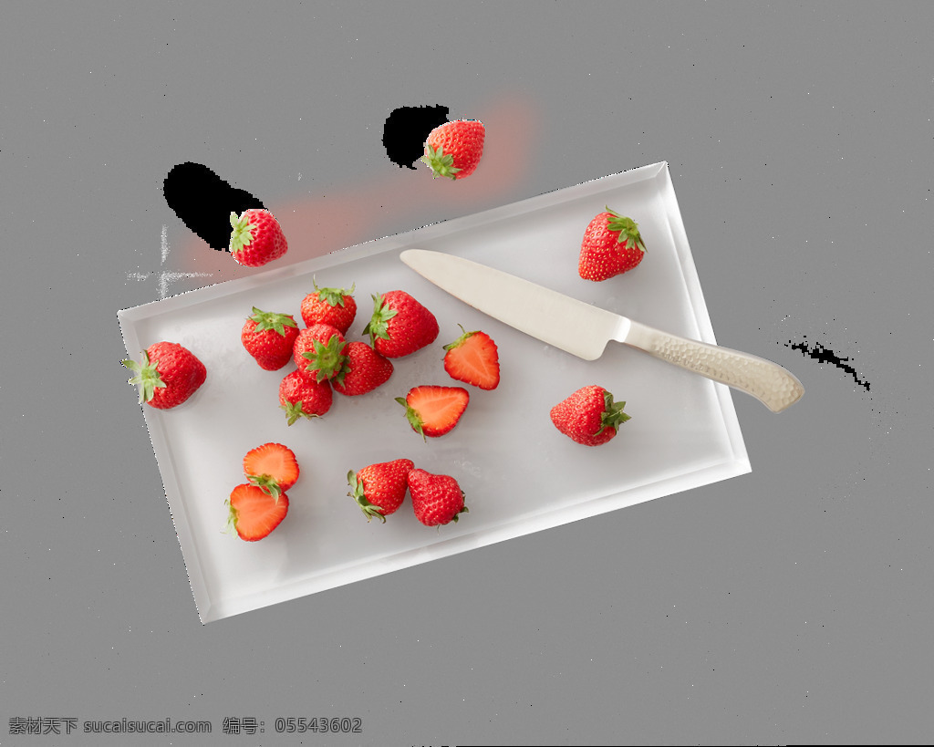 png元素 草莓 免抠元素 水果 水果刀 透明素材 红色 元素