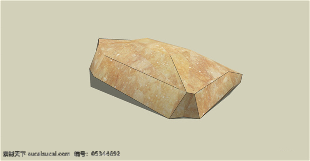 黄色 景观 石头 skp 模型 skp模型 草图大师 景观素材 园林素材 石头模型 群石 su 草图 大师 景观石头