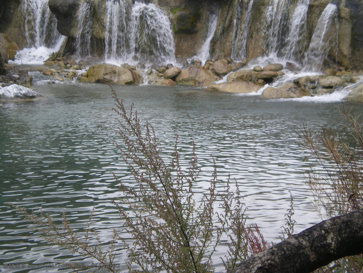 蓝月 谷 风景名胜 丽江 瀑布 山水风景 云南 自然景观 蓝月谷 潭水 psd源文件