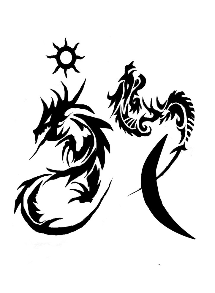 龙图腾 龙纹 背景底纹 底纹边框