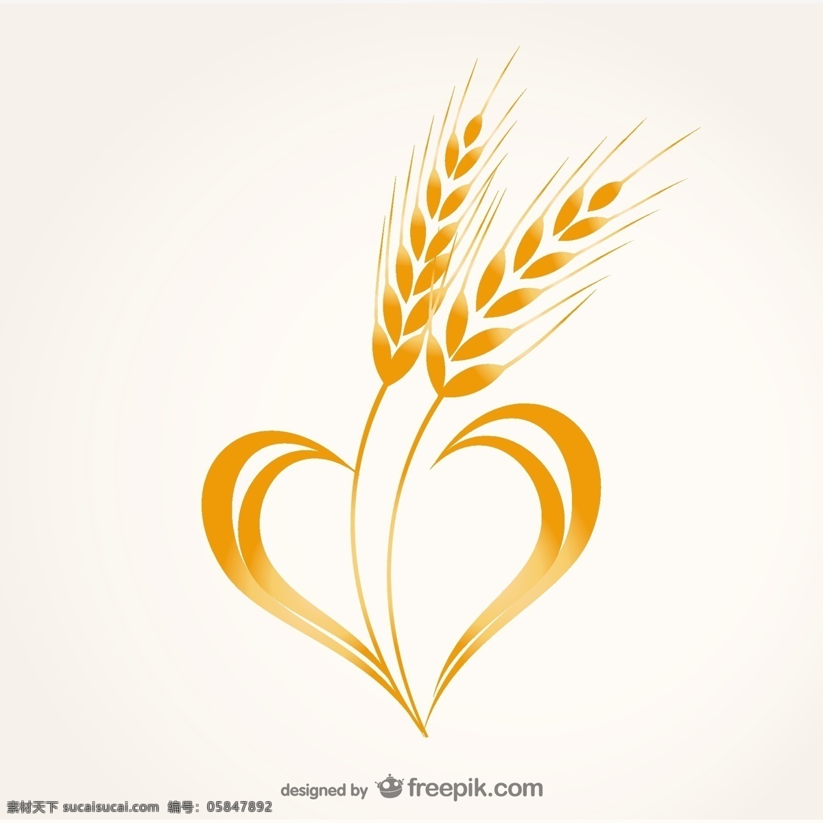 小麦心脏合成 标识 心 图标 线 小麦 流 心脏图标 材料 水平 流线 白色