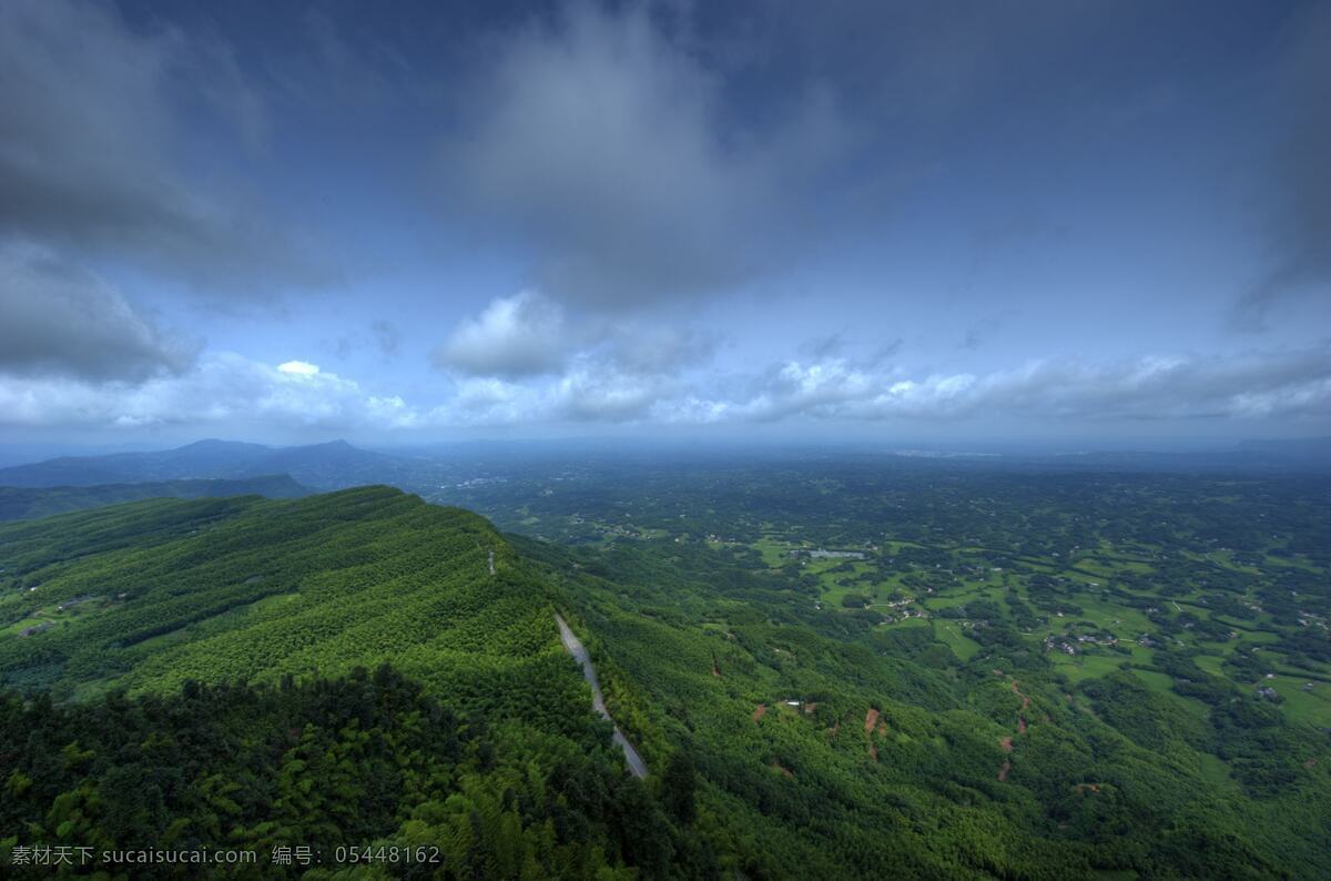 高空俯视 旅游 竹海 山地 自然风景 旅游摄影