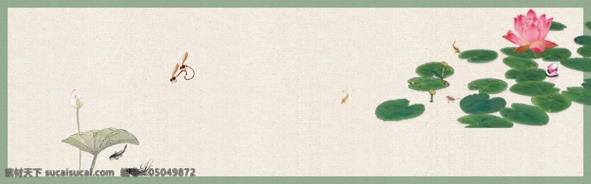 山水风 水墨风海报 水墨风背景 山水风海报 中国风水墨 山水水墨风 彩绘荷花 水墨荷花