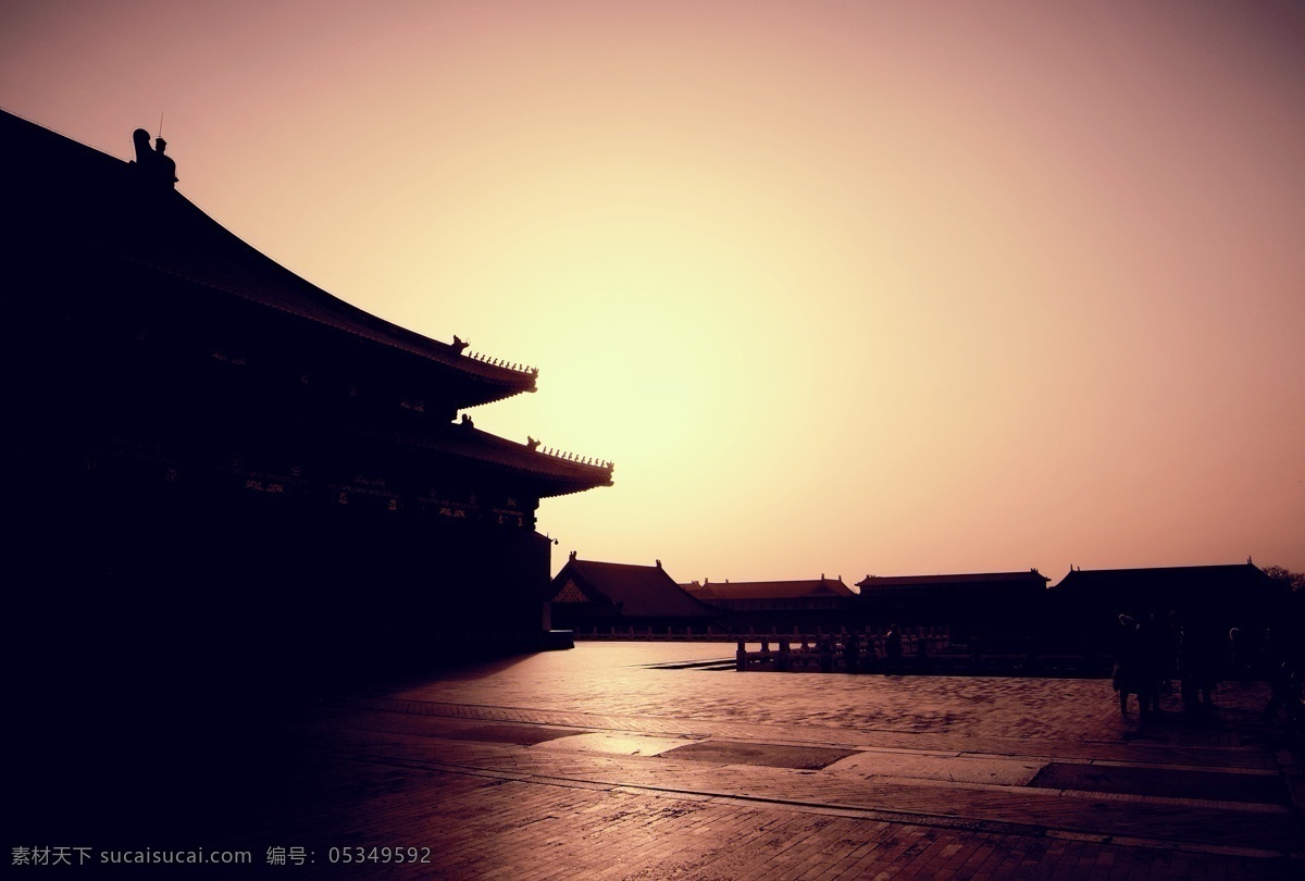 紫禁城黄昏 紫禁城 黄昏 北京 故宫 落日 古迹 历史 博物院 自然景观 建筑景观