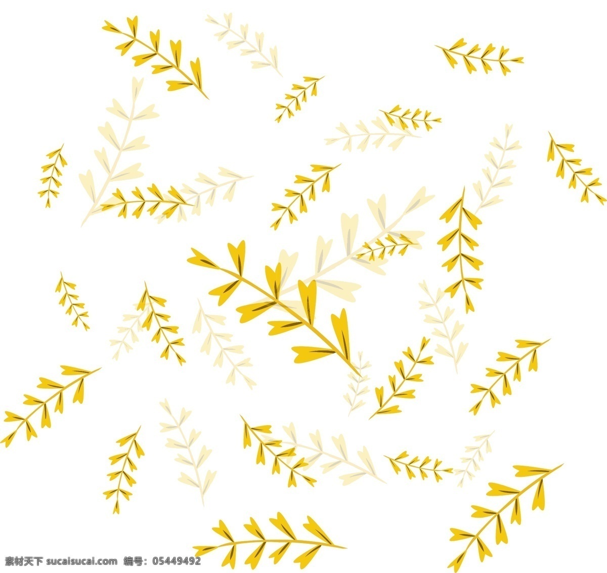 手绘 植物 树叶 漂浮 叶子 手绘植物 手绘树叶 漂浮的叶子 漂浮树叶