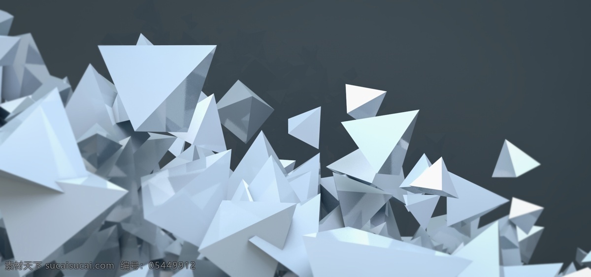 c4d 立体 三角形 堆积 背景 多边形 空间 质感