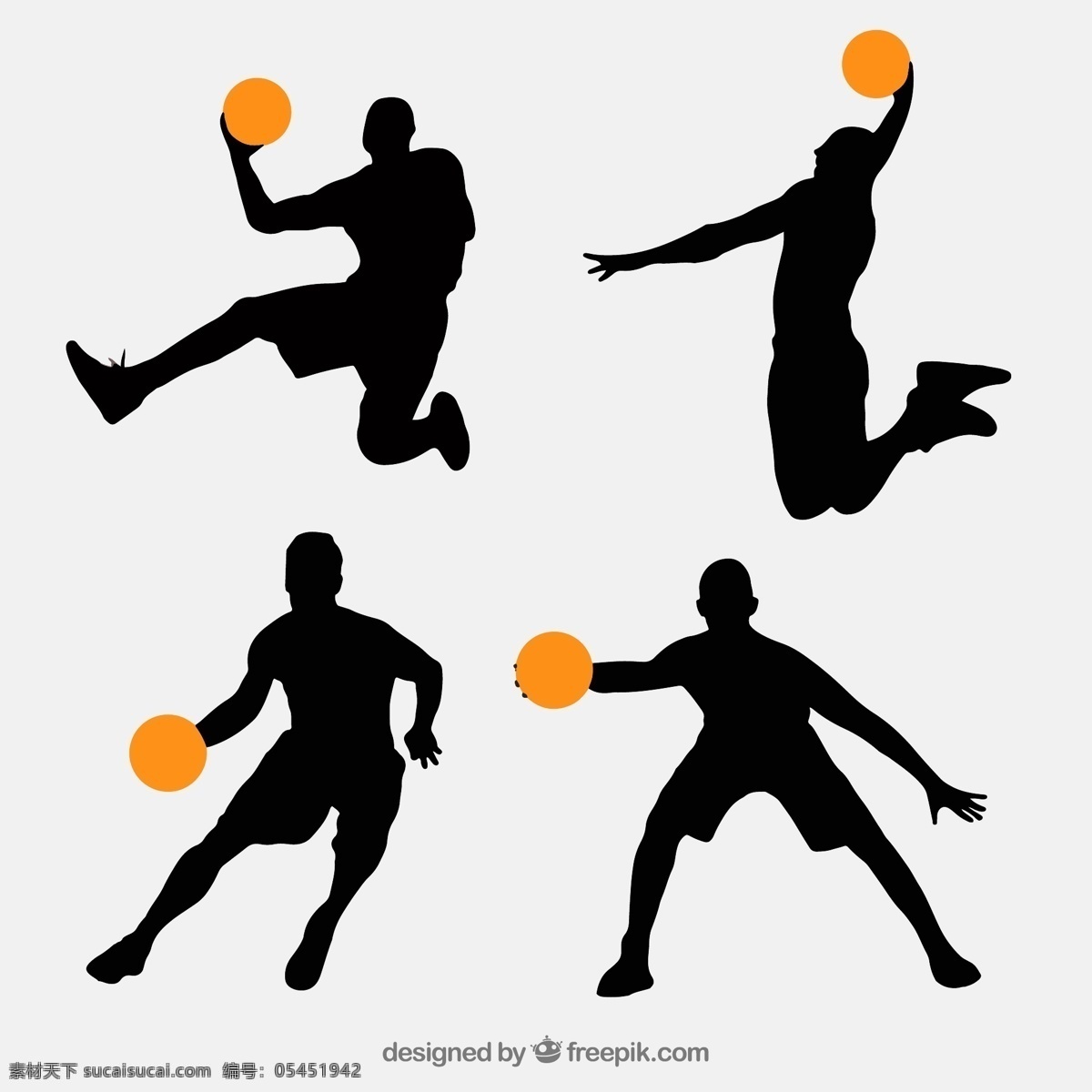 篮球人物剪影 创意篮球人物 剪影矢量素材 篮球 人物 剪影 男子 运动 矢量图 ai格式