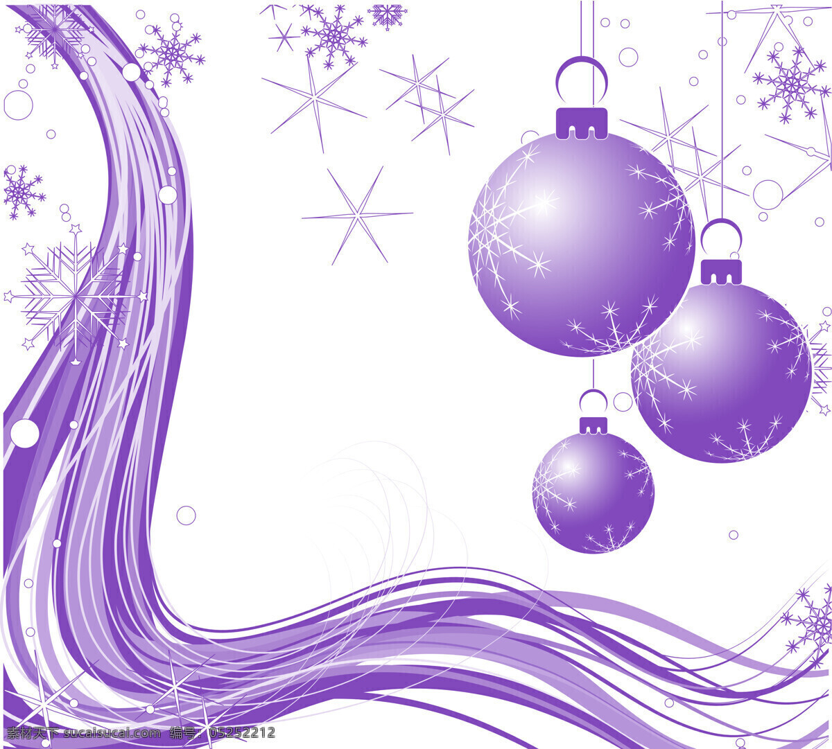 紫色圣诞彩球 圣诞 紫色 彩球 吊饰 雪花 白雪 结晶 晶亮 星芒 圆弧 弧线 流动 律动 冬日 圣诞快乐 圣诞卡 卡片素材 背景 底图 聖誕背景 节日庆祝 文化艺术