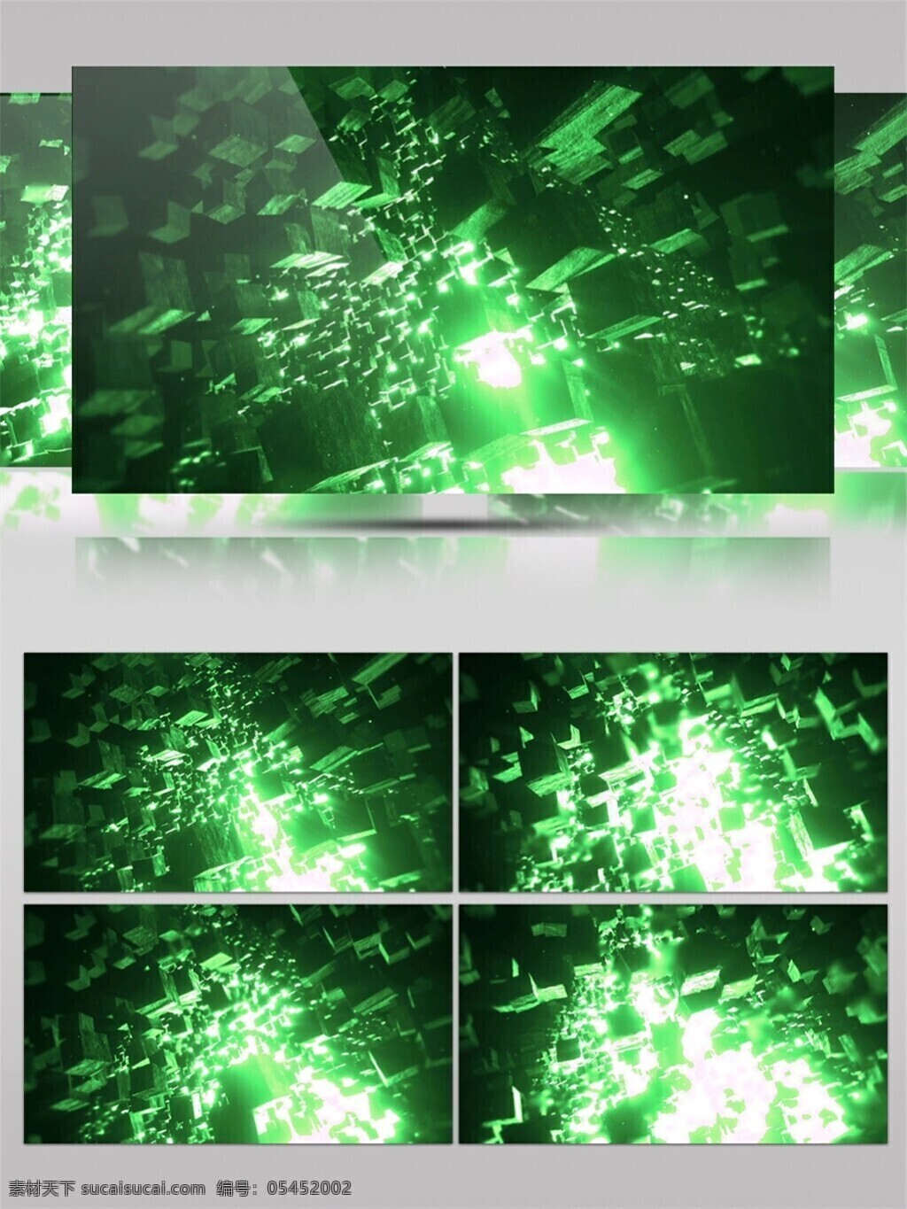 3d视频素材 电脑屏幕保护 高清视频素材 光束 激光 绿色 星际 闪电 动态 视频