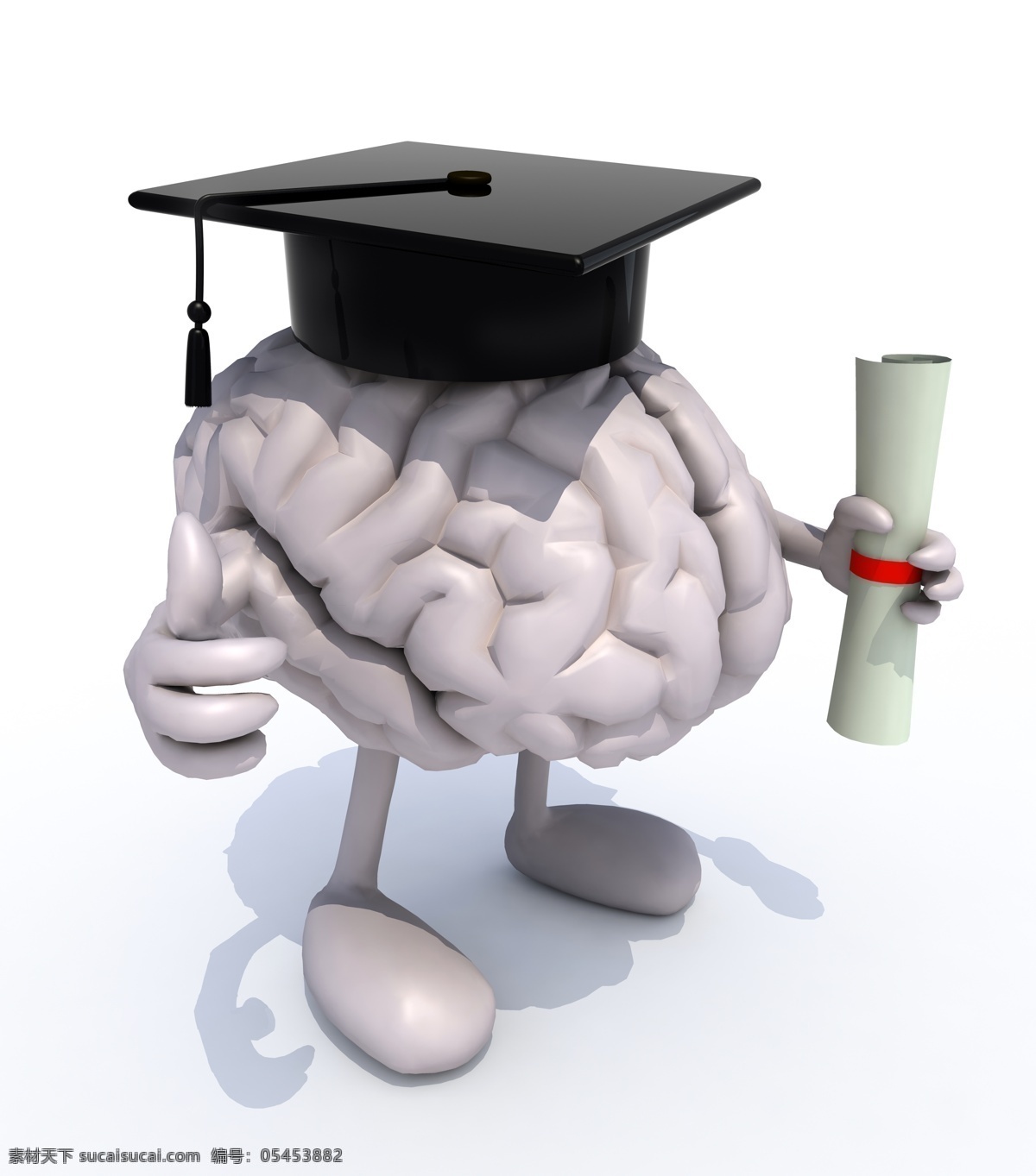 3d 小人 学士 3d设计 3d小人 大脑 学士帽 证书 3d小人学士 大脑小人 psd源文件