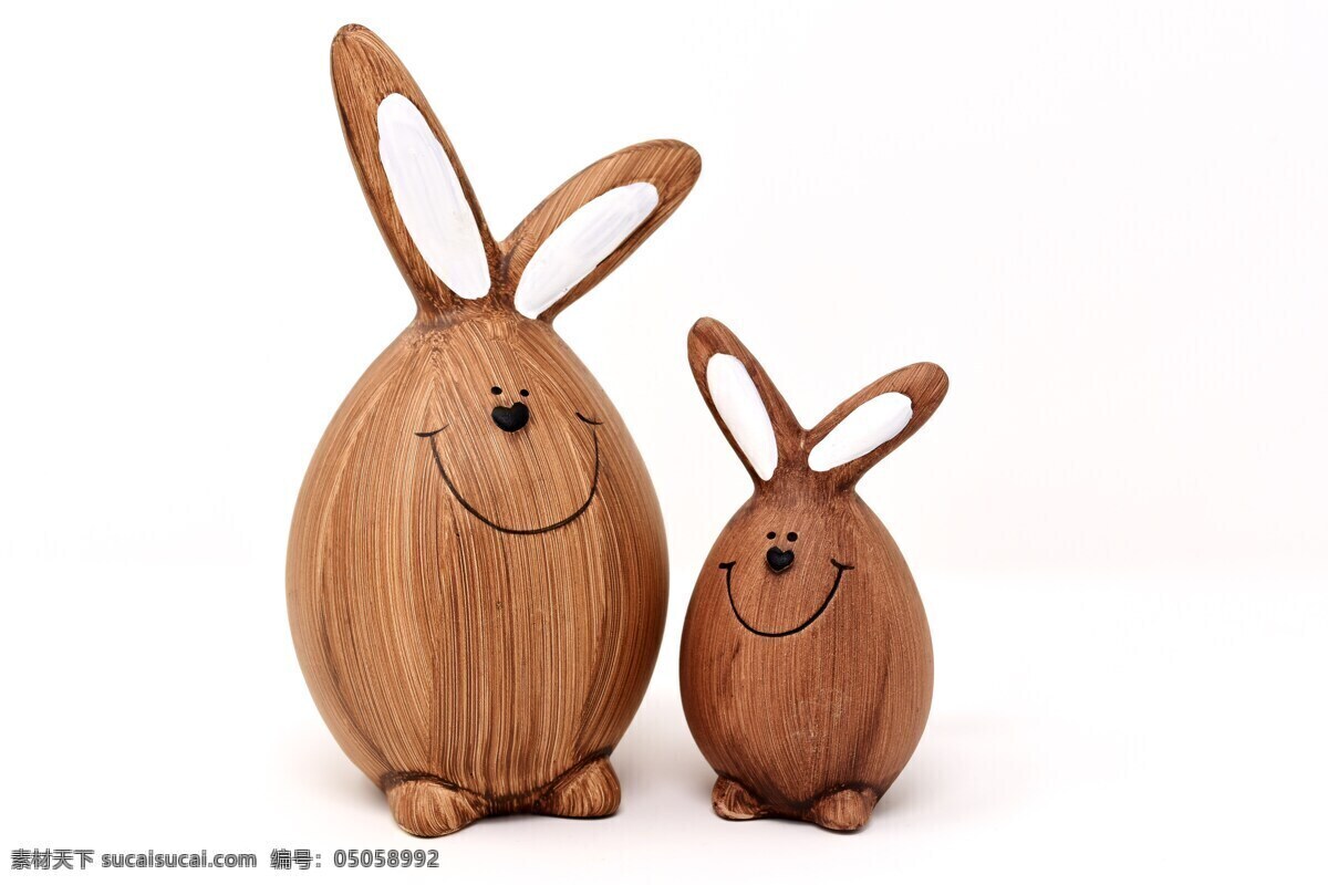 兔子 雕刻 木雕兔子 可爱 雕刻兔 生活百科 生活素材