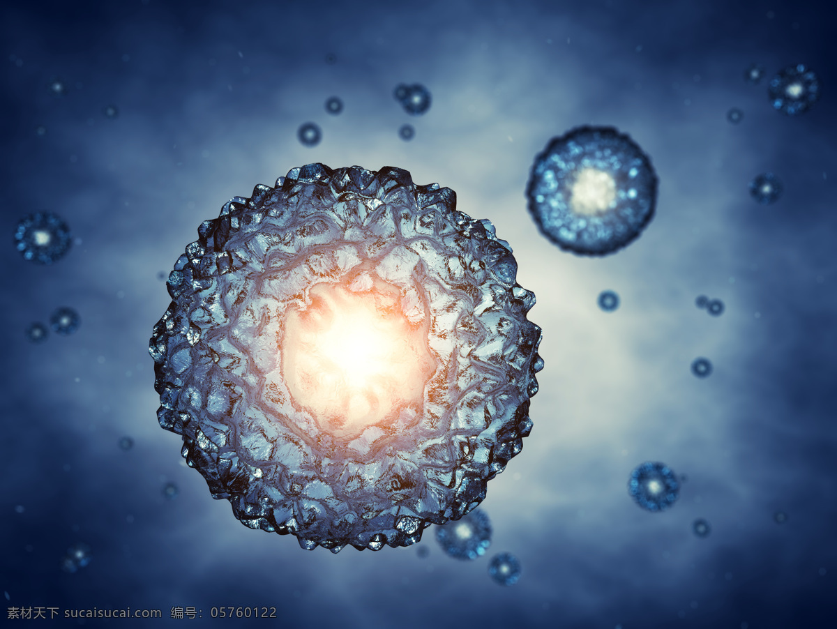 细胞核 细胞 核 分裂 医疗 医学 蓝色背景 核心 医疗护理 现代科技