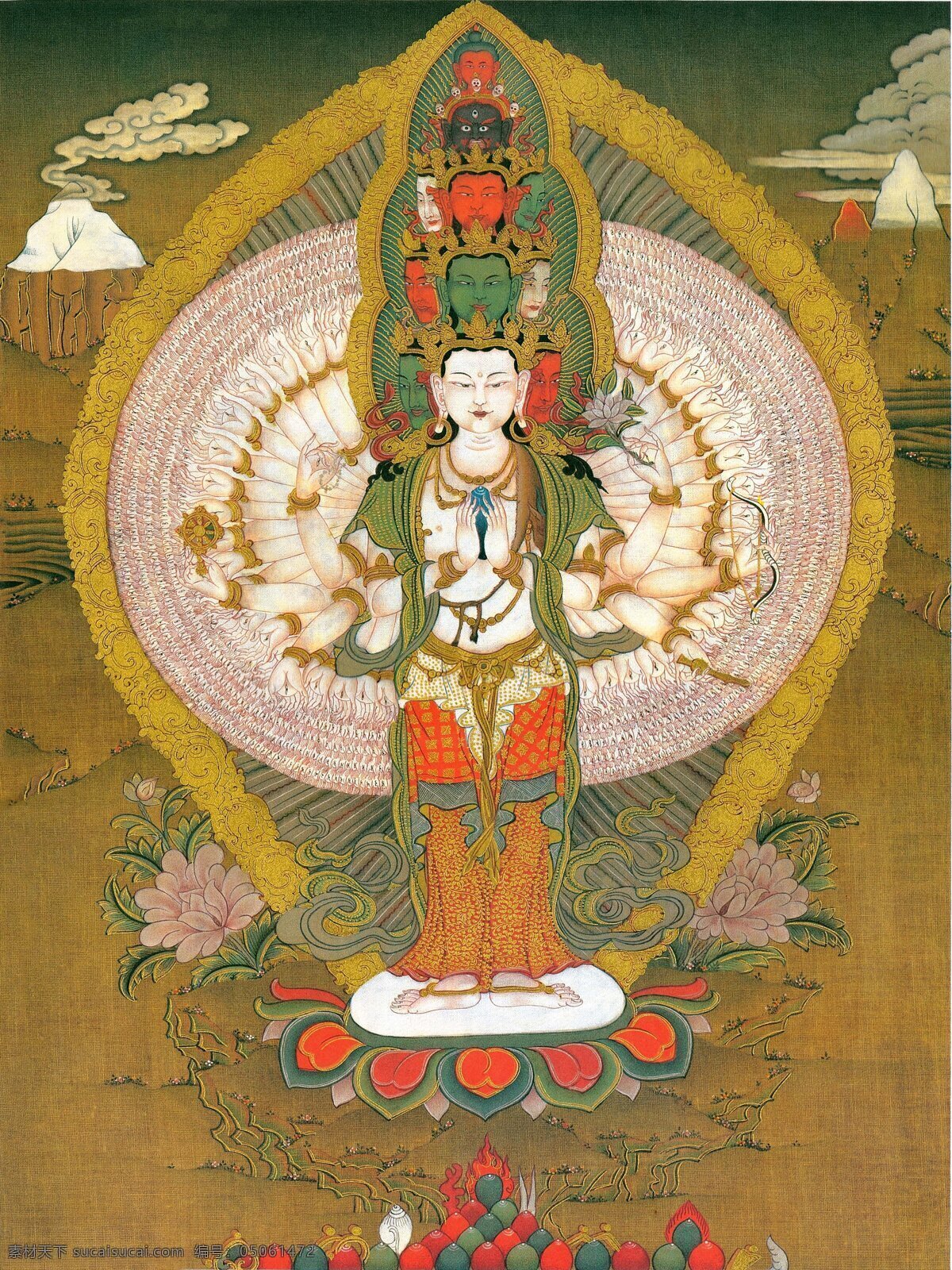 唐卡 装饰画 西藏 佛像 神像 佛陀 文化艺术 宗教信仰 唐卡装饰画