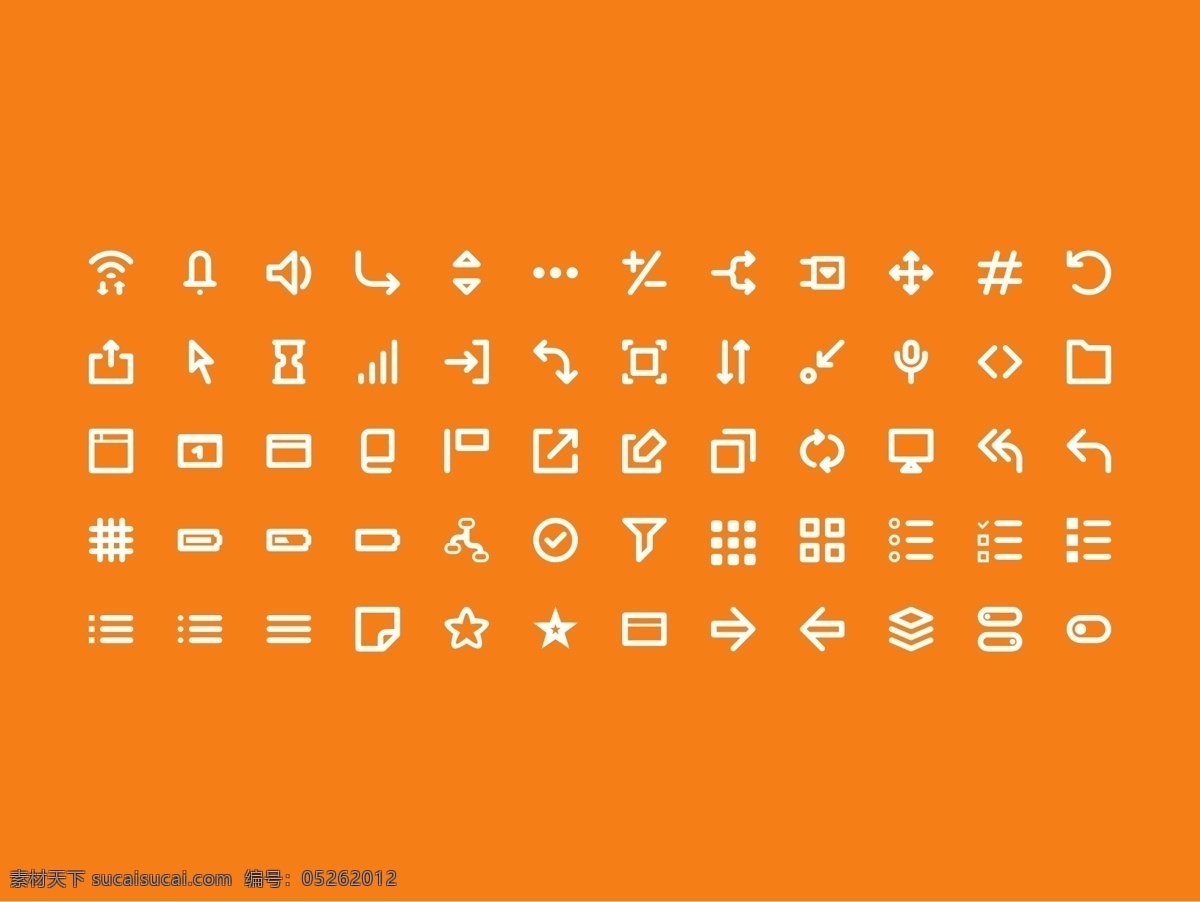 ui 矢量 设计素材 ui元素 设计模版 ui设计 app设计 简洁 ui界面素材 ui界面 图标素材 橙色