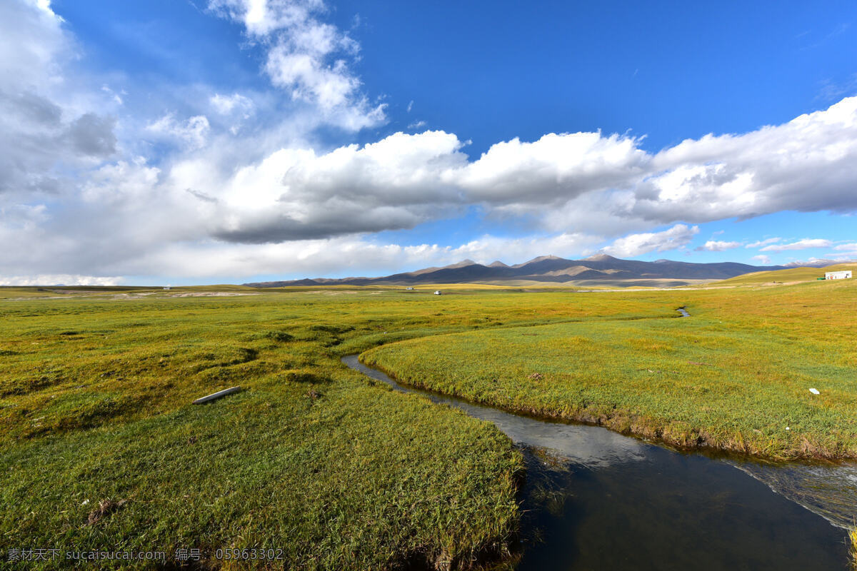 唯美 风景 风光 旅行 自然 新疆 巴音布鲁克 蓝天 白云 旅游摄影 国内旅游