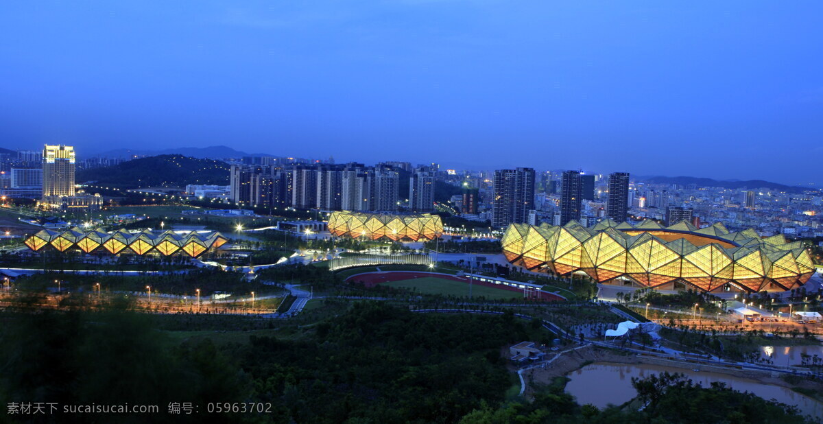 深圳 龙岗 大运 体育馆 大运会 大运体育馆 大运会体育馆 夜景 建筑 国内旅游 旅游摄影