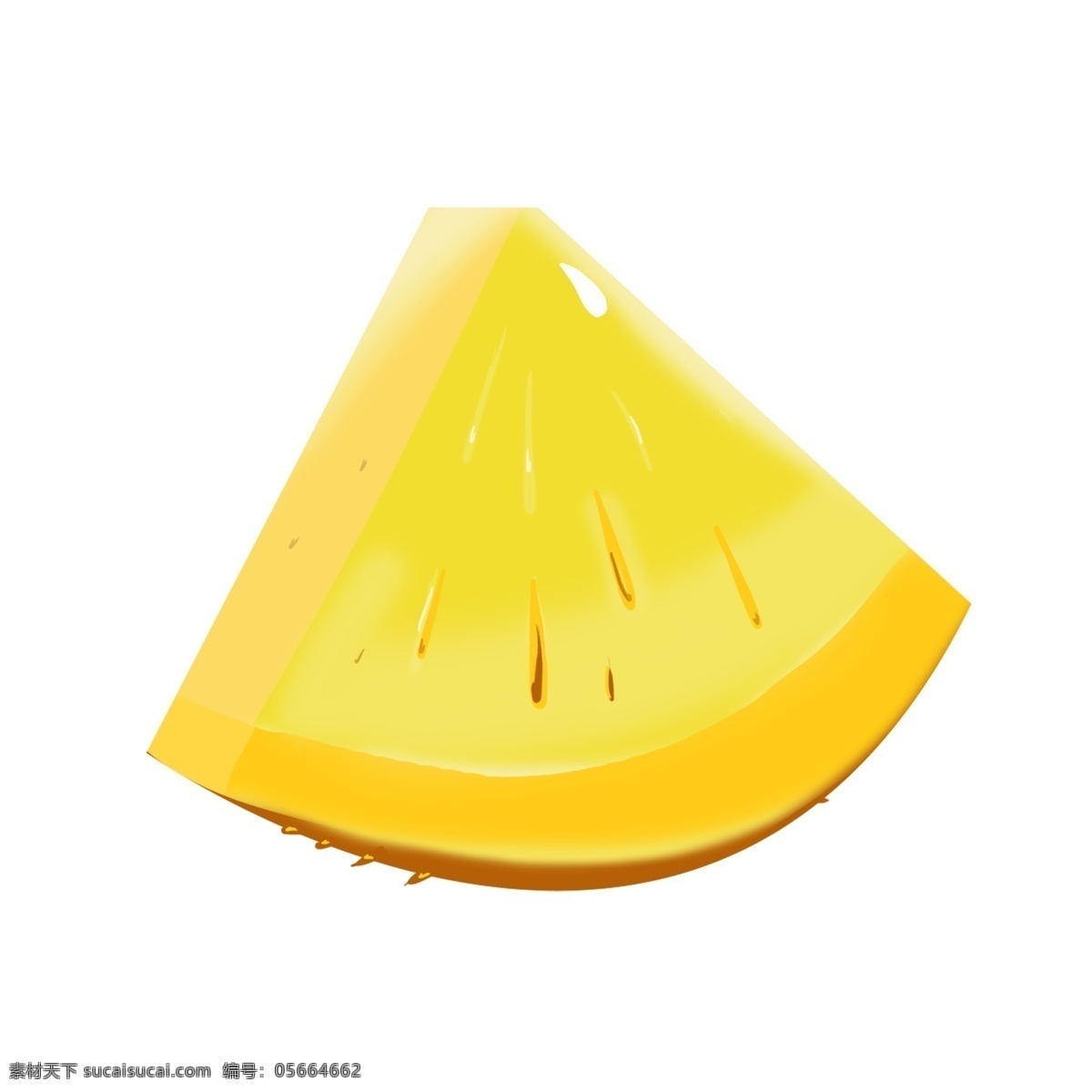 黄色 切开 菠萝 水果 酸甜
