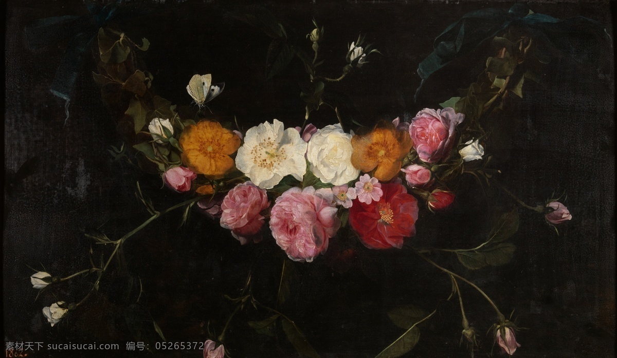 century 花卉 水果 蔬菜 器皿 静物 印象 画派 写实主义 油画 装饰画 rosas de guirnalda daniel seghers 荷花 玫瑰 百合 鲜花 实物 家居装饰素材