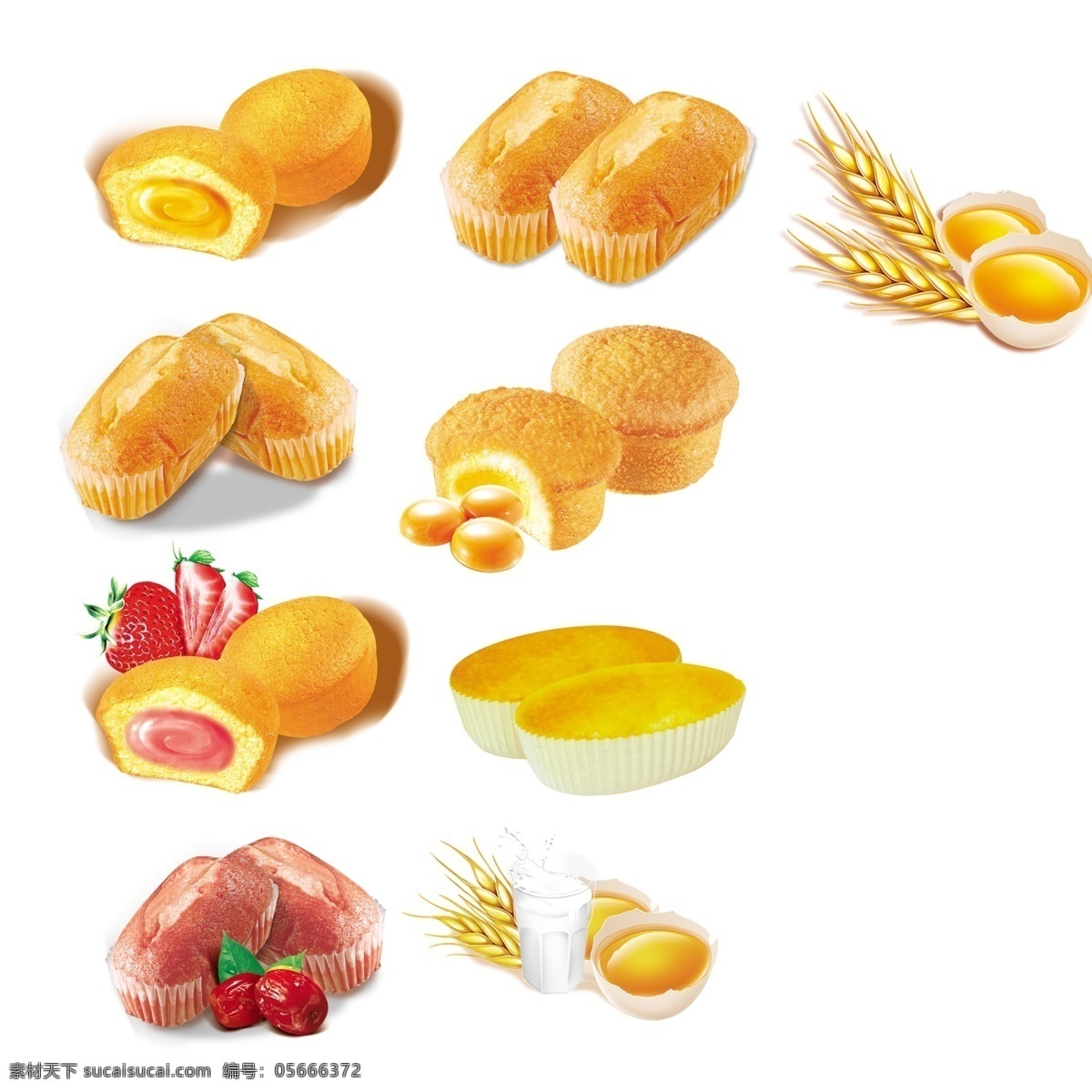 面包 蛋黄派 面包设计素材 源文件 蛋黄派素材 平面设计素材 分层