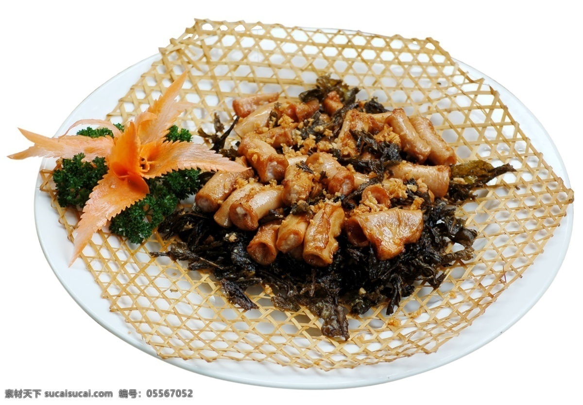 茶香竹肠 粤菜 中餐菜谱 分层 源文件库