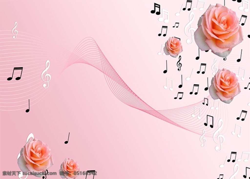 玫瑰花 音符 梦幻 电视 背景 墙 花朵 花纹 卧室 现代简约 简约背景墙 简约客厅 客厅装修 客厅沙发墙 客厅背景墙 中式客厅 电视背景墙 共享作品 分层