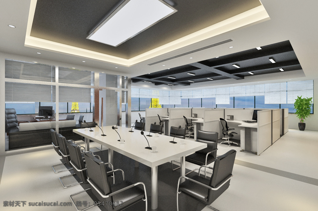 现代 简约 风 会议 办公 空间设计 效果图 室内设计 室内装饰 简洁 模型 最新 2018