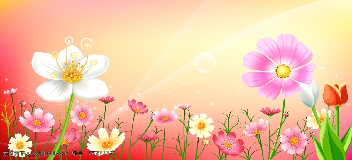 红色 花纹 背景 背景矢量素材 雏菊花 底纹背景 底纹边框 红色背景 花边 花朵 卡通背景 玫瑰花 玉兰花 矢量背景 矢量图 花纹花边