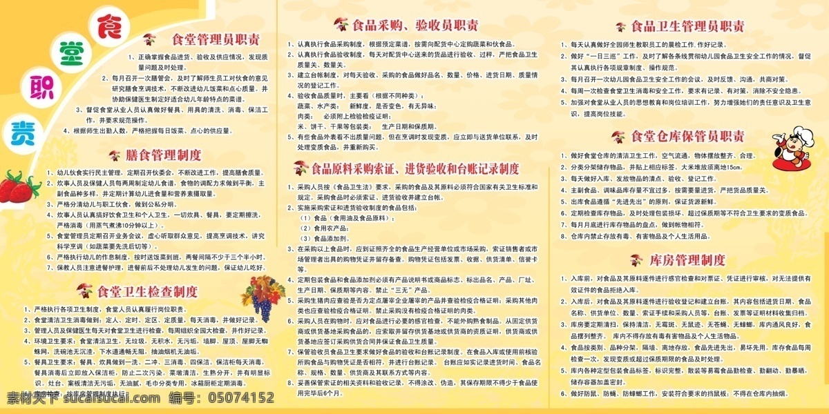 食堂制度展板 幼儿园 幼儿园制度 学校食堂制度 学校食堂职责 矢量人物 矢量厨师 幼儿园展板 食堂 制度 展板 展板模板 广告设计模板 源文件