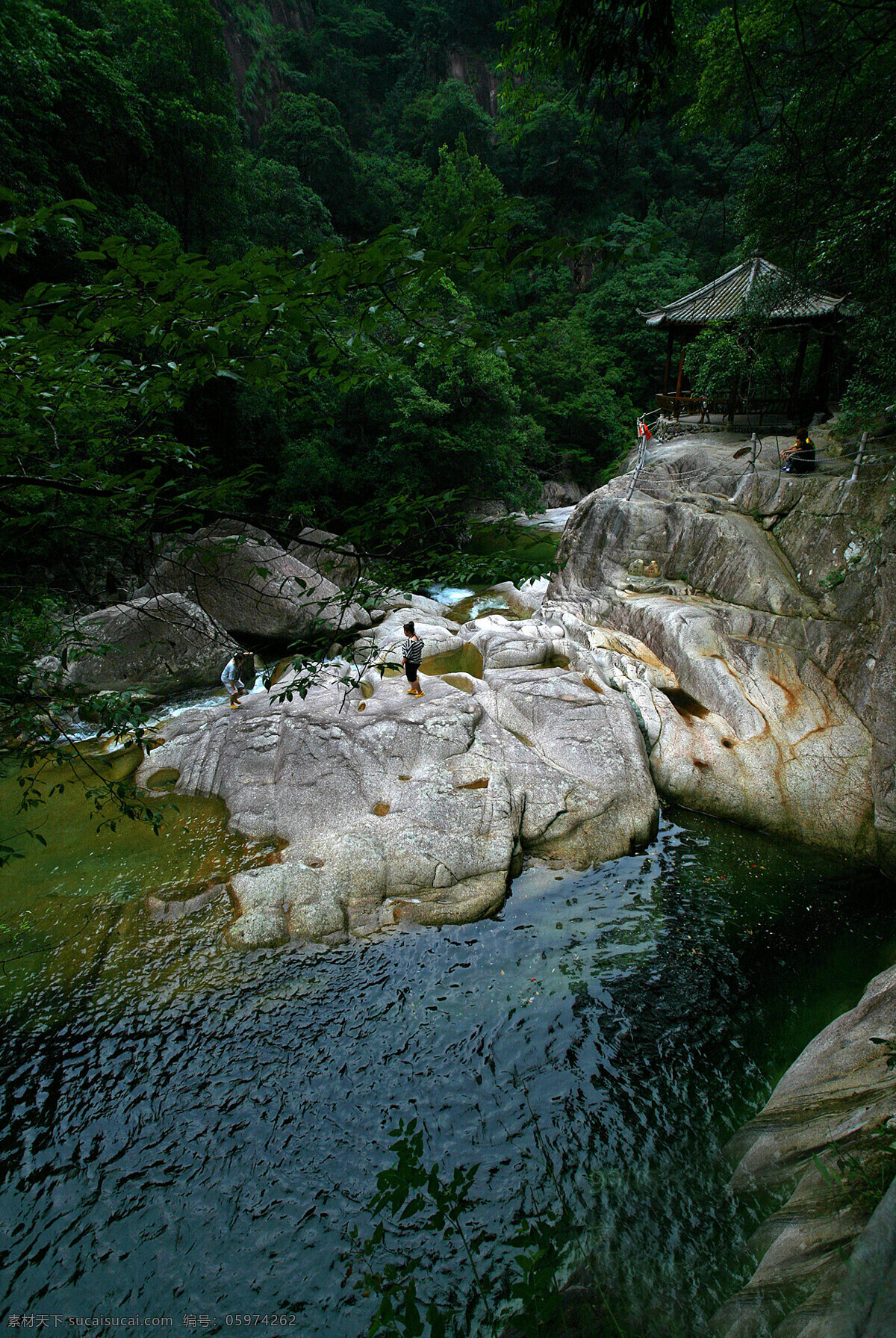 福建 大 安源 黄冈 山 大峡谷 风景