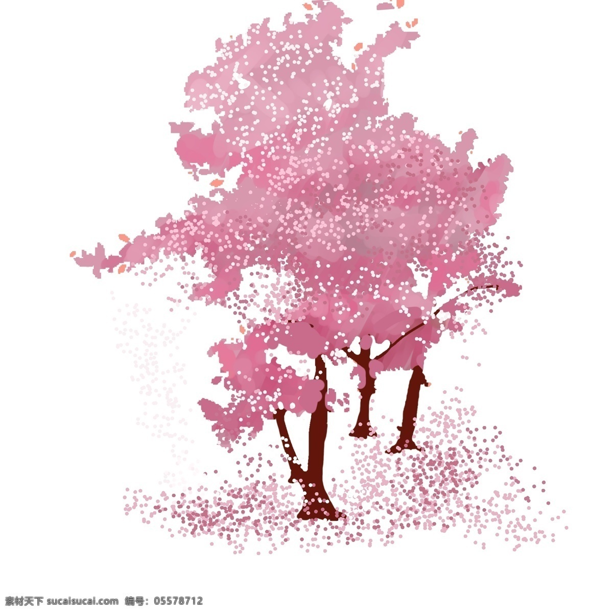 日本 樱花 装饰 插画 日本樱花 粉色的樱花 漂亮的樱花 创意樱花 精美樱花 樱花装饰 粉色的花瓣