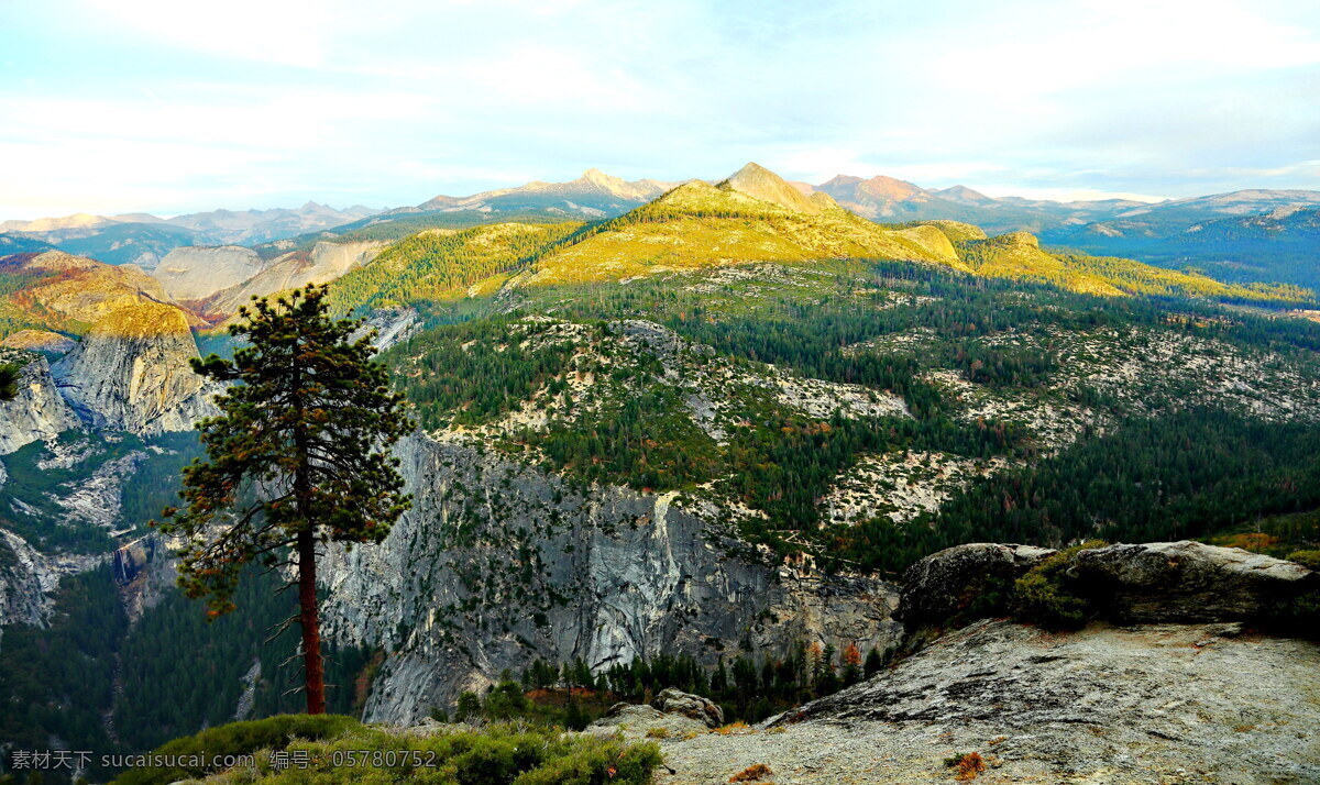 美国 加州 优 山 美 国家 公园 风景