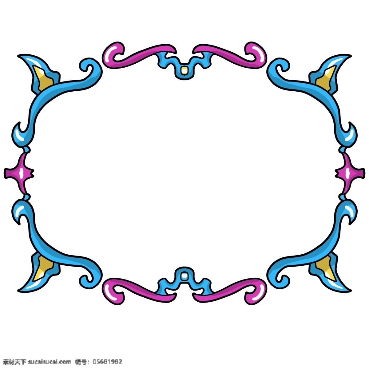 花纹 游戏 边框 插画 花纹边框 酷炫边框 彩色花纹 花边边框 游戏边框 彩色边框 手绘边框 游戏边框插画 欧式花纹