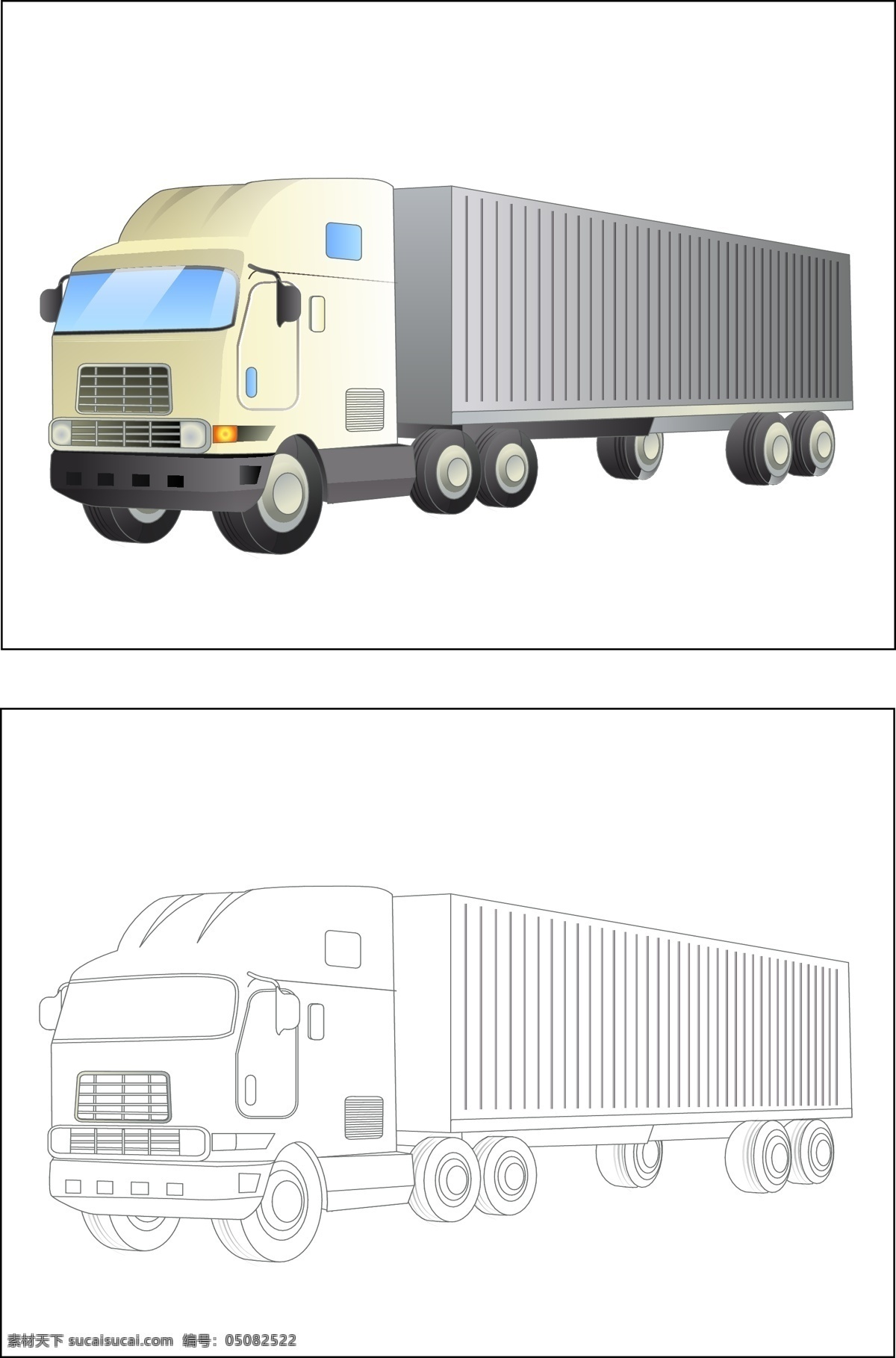 卡通 矢量 卡通元素 矢量素材 卡通矢量卡车 卡通卡车 矢量卡车