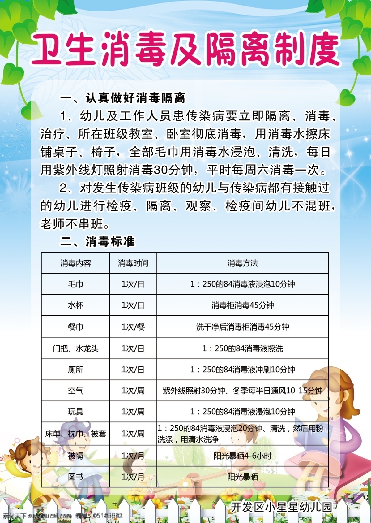 卫生 消毒 隔离 制度 卫生消毒 幼儿园 隔离制度 幼儿