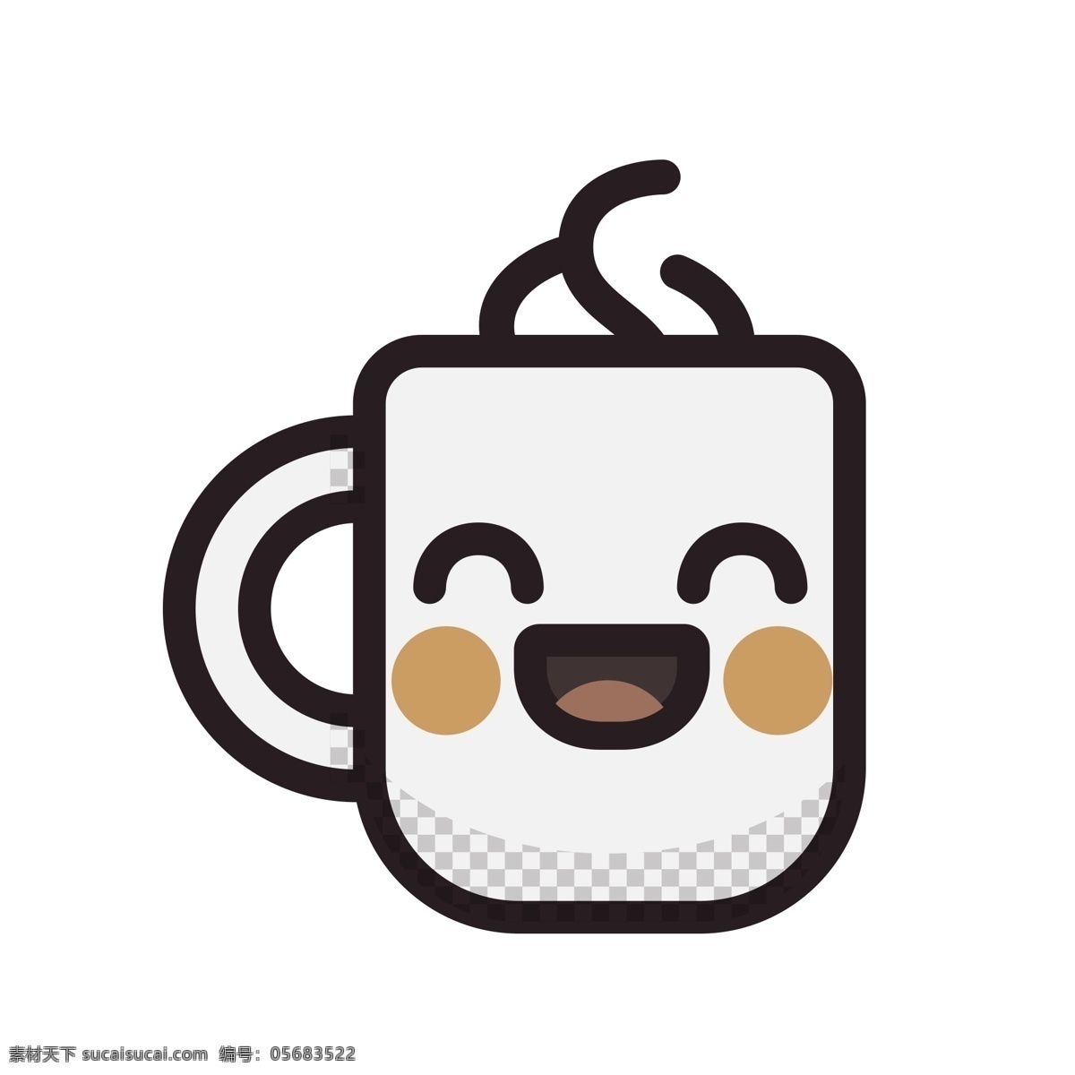 卡通茶杯 杯子 茶杯 小杯子 卡通插图 创意卡通下载 插图 png图下载