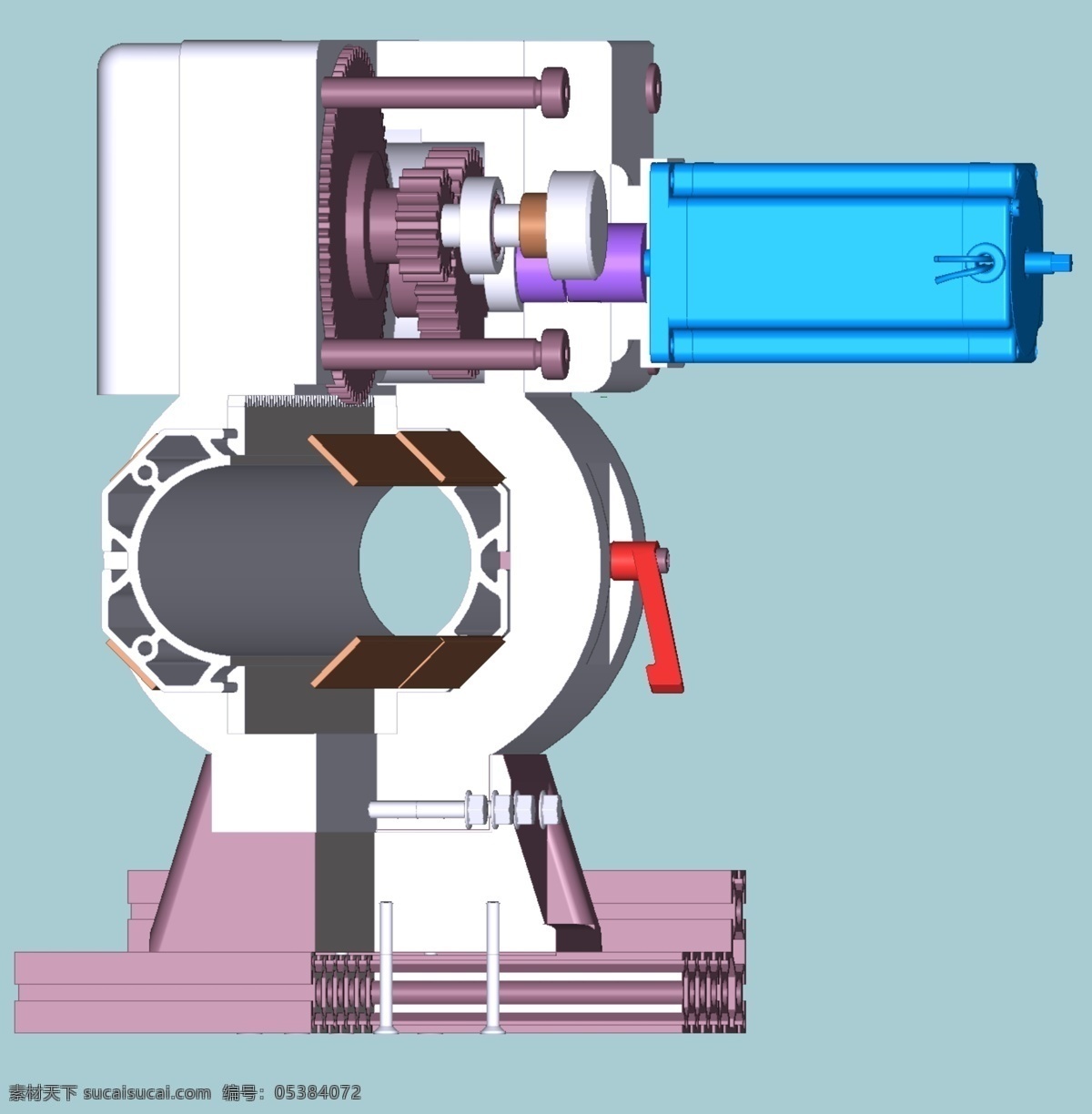 octadrive 直线 运动 组件 线性 3d模型素材 建筑模型