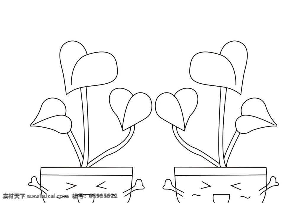 简笔画 红掌简笔画 红掌 花烛 安祖花 火鹤花 红鹅掌 简图