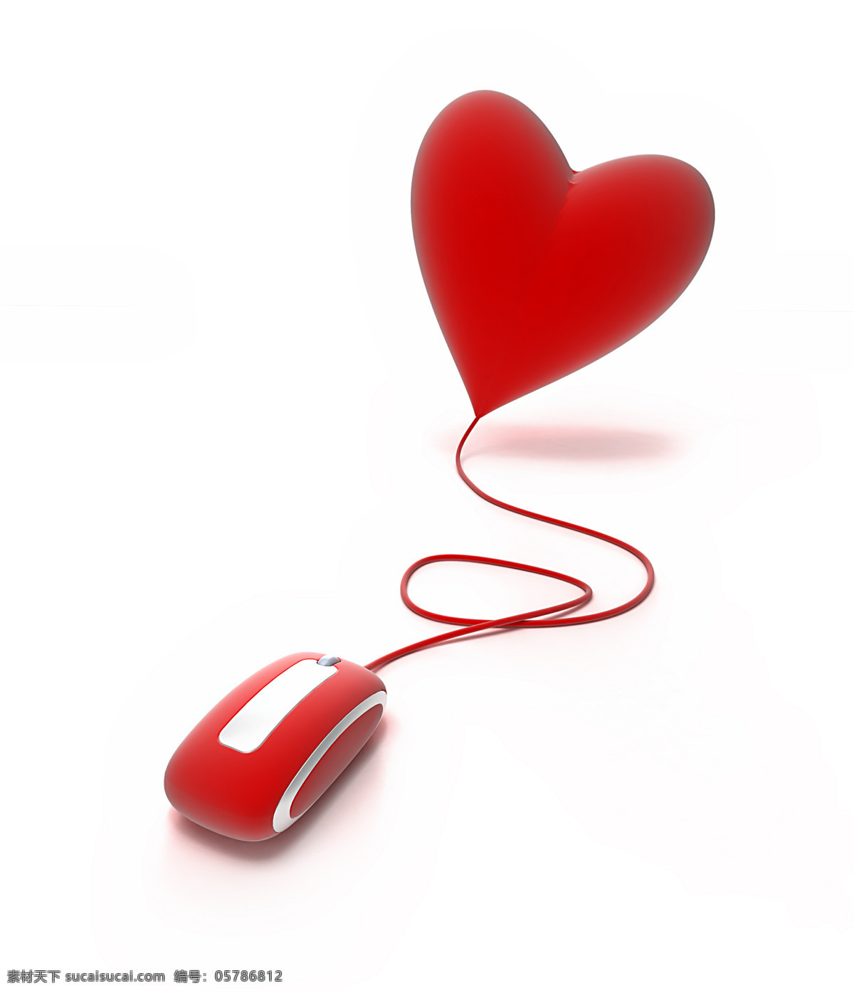 心形 鼠标 物品 樱桃形状 爱情 红心 情人节素材 3d作品 3d设计 其他类别 生活百科