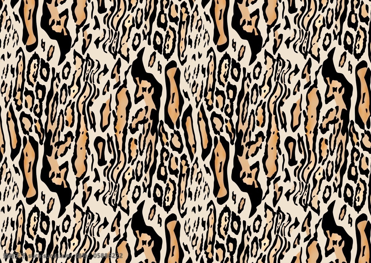 豹纹花型设计 豹纹 图案 花纹 背景 豹 流行元素 布艺花型设计 分层 源文件