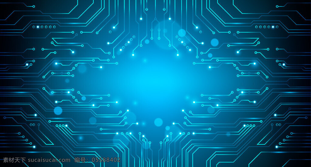 电路板 线条 背景 矢量 蓝色 电子科技 接线图 电路板设计 高端芯片 芯片集成