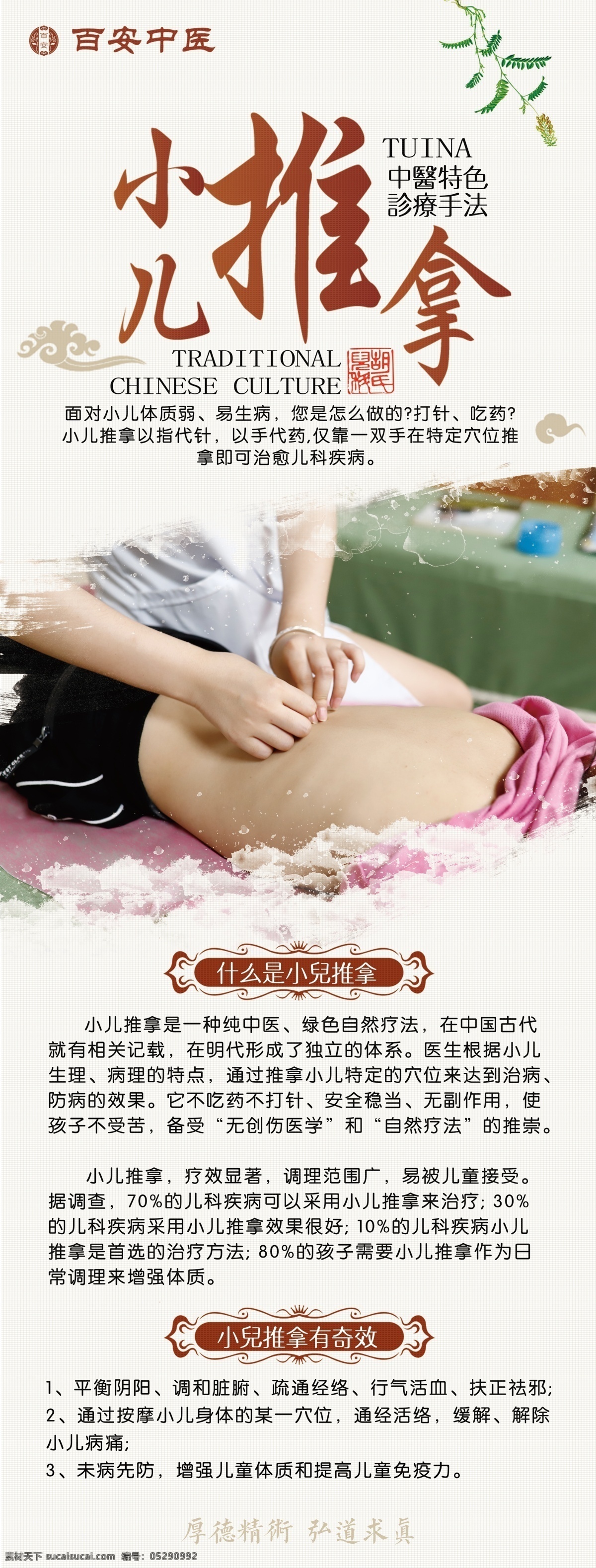 小儿推拿设计 中医 小儿推拿 传统 中国风 淡雅 展板模板