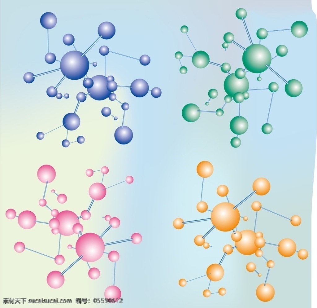 分子式 分子 原子 电脑科技 背景 化学 生活百科 结构图 矢量素材 其他矢量 矢量