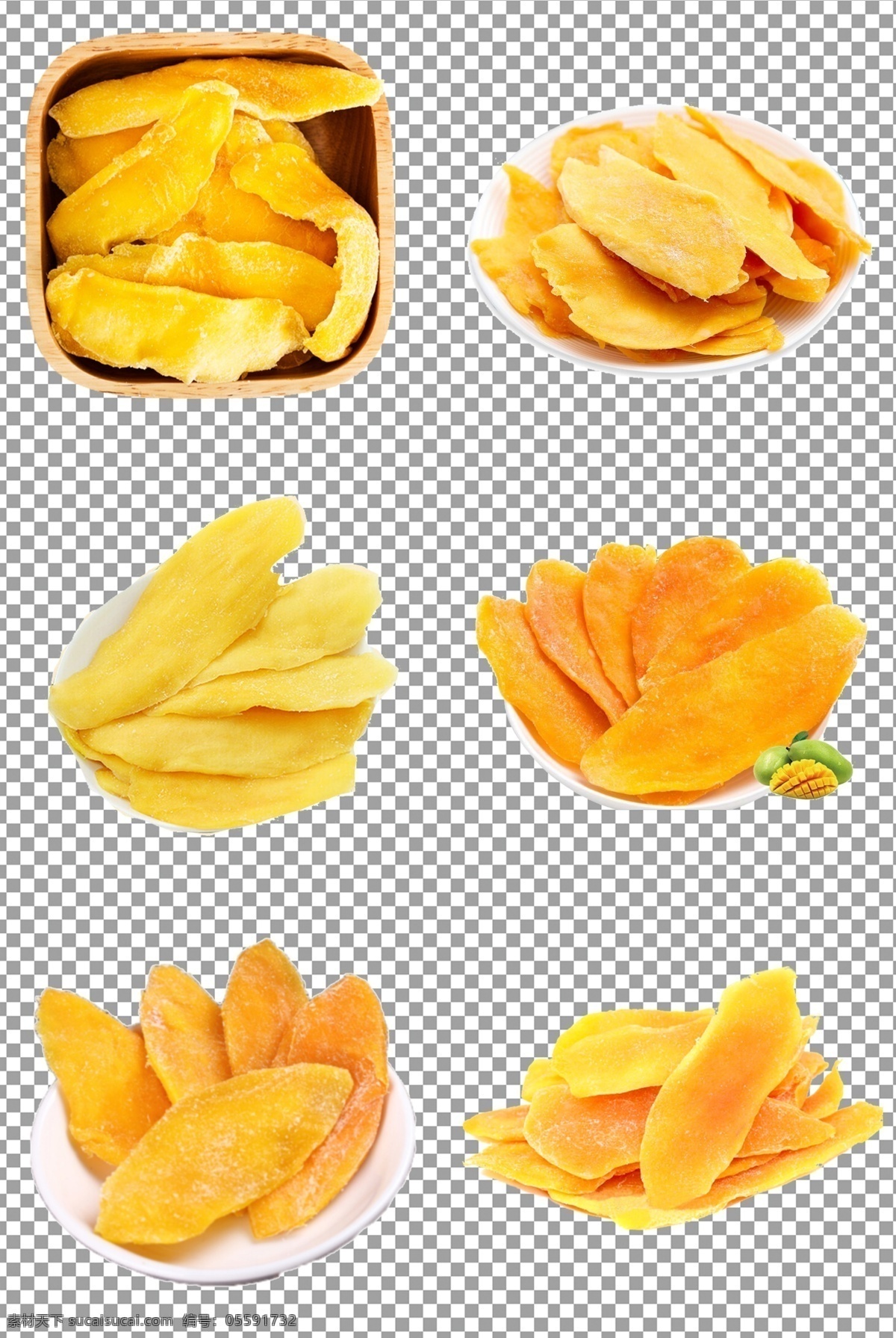 芒果干 水果干 美味 零食 免抠 抠图 元素 透明 通道 png免抠图 分层