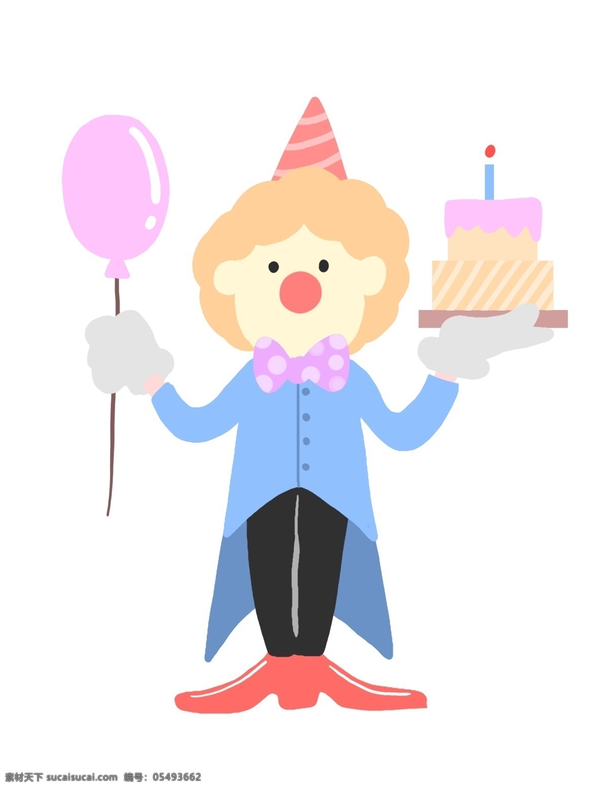 生日蛋糕小丑 气球 生日 派对