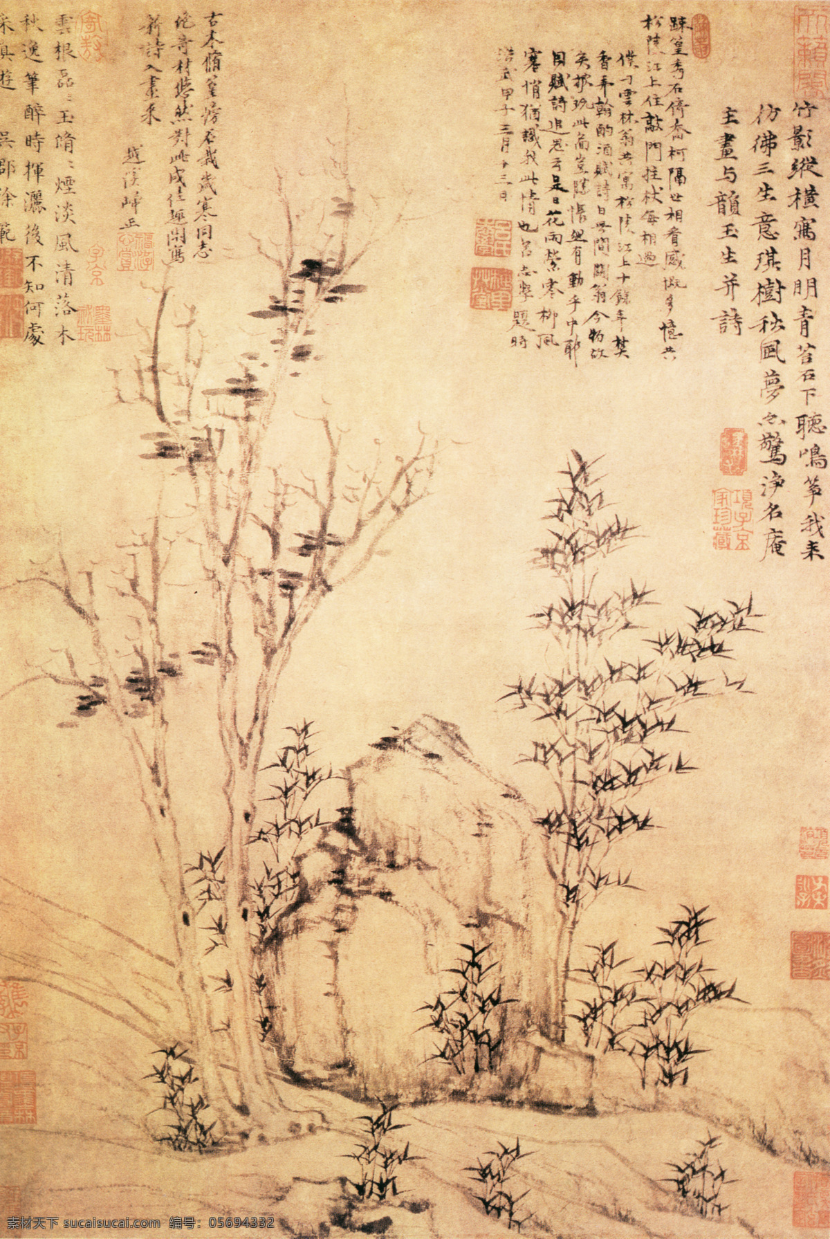 竹叶免费下载 中国风 竹竿 竹叶 竹子 中华 艺术 绘画 植物 文化艺术