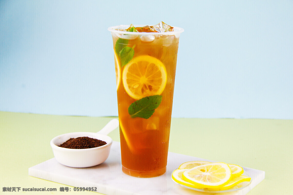 柠檬红茶 柠檬茶 冻柠檬红 柠檬 红茶 水果茶 餐饮美食 饮料酒水