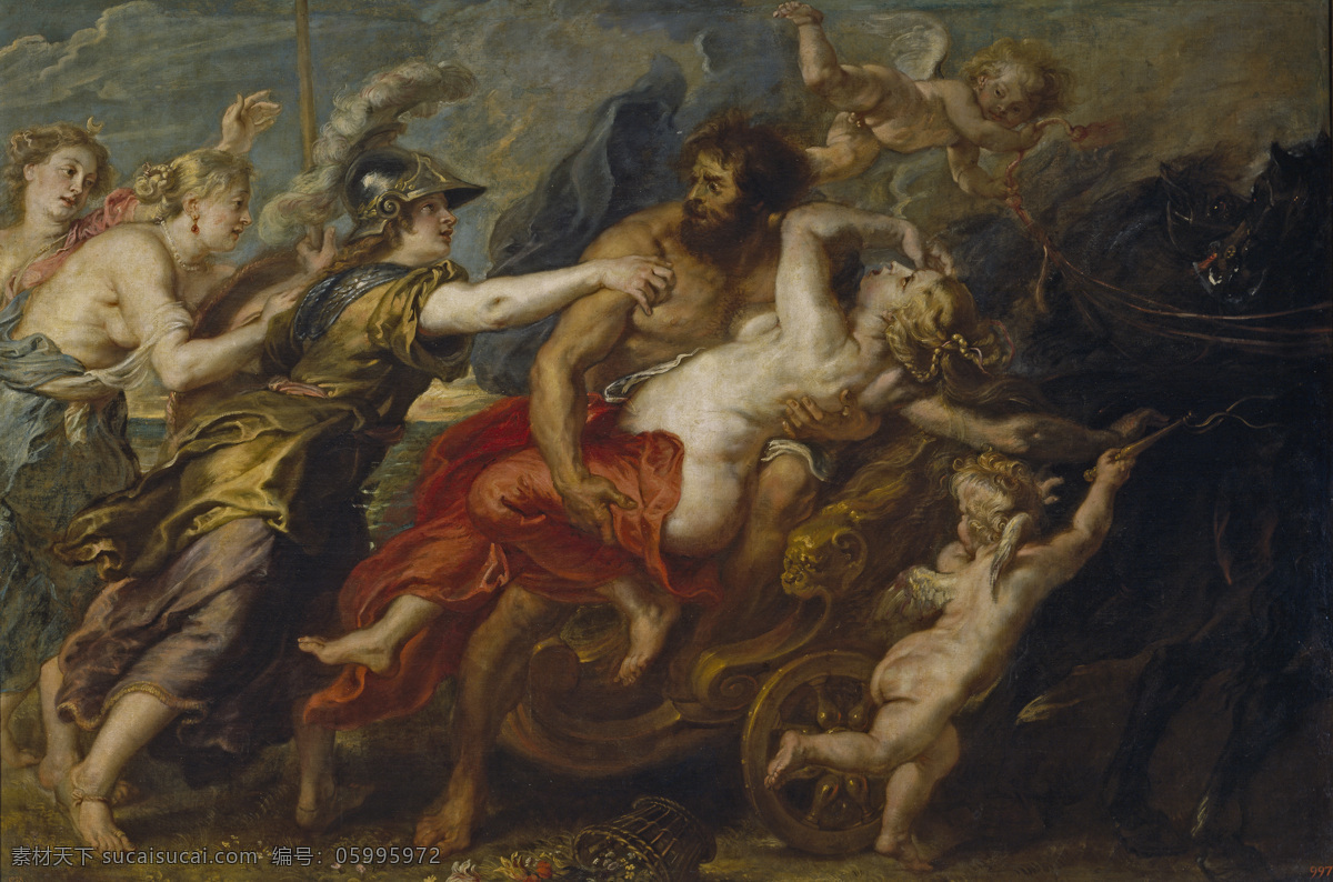 rubens 宫廷 人物 人体 油画 装饰画 paul 德国 画家 彼得保罗 鲁本斯 peter proserpina of rape the