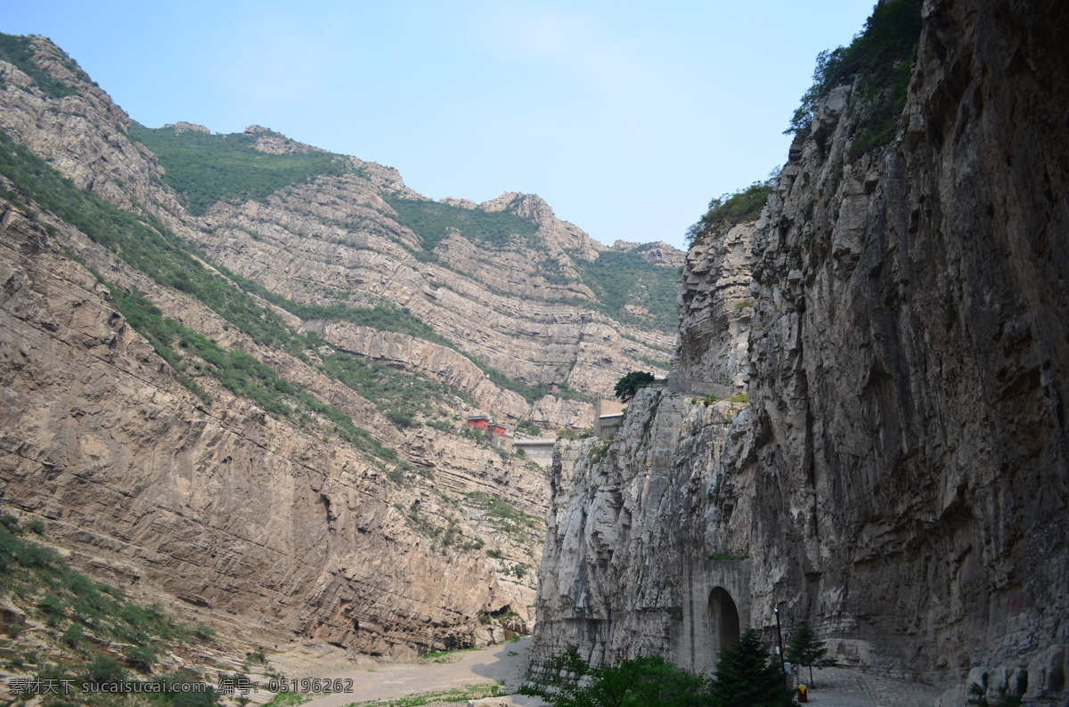 恒山山谷 山谷 大山 岩石 山峰 恒山 旅游摄影 国内旅游