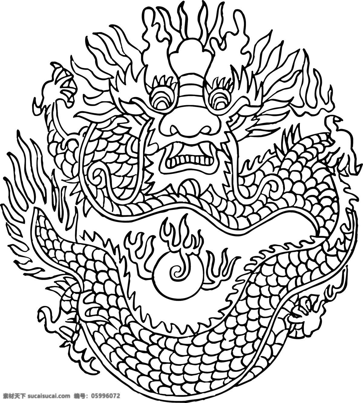 中国龙纹 龙年 龙 中国龙 神龙 瑞兽 龙纹 花纹 图案 古典 中国风 中国图案 精心设计 矢量 中国 风 纹样 花纹花边 底纹边框