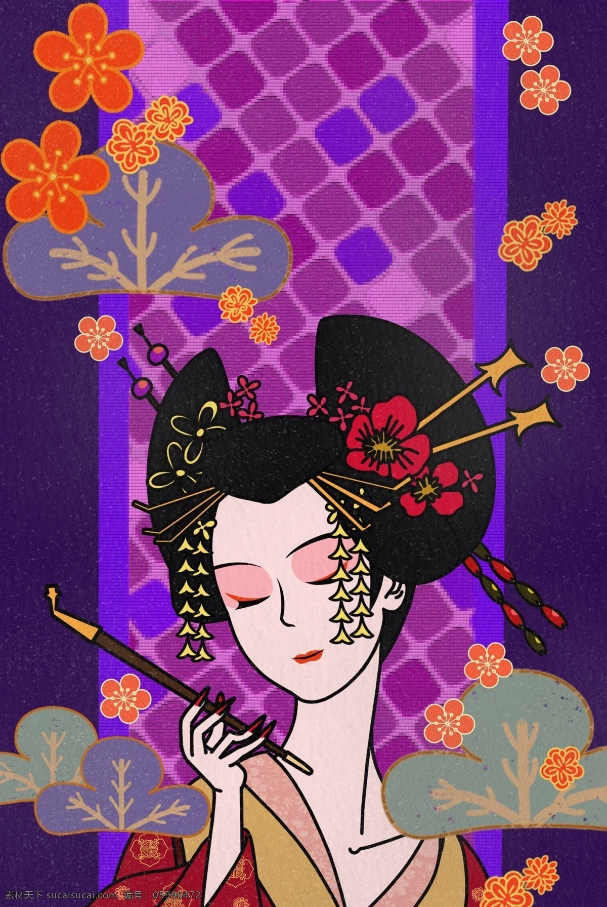 日本 传统 浮世绘 绘画 艺术字 装饰画 精美 仙鹤 美女 手绘 装饰 复古 图案 风景 海浪 山脉 富士山 文化艺术 绘画书法